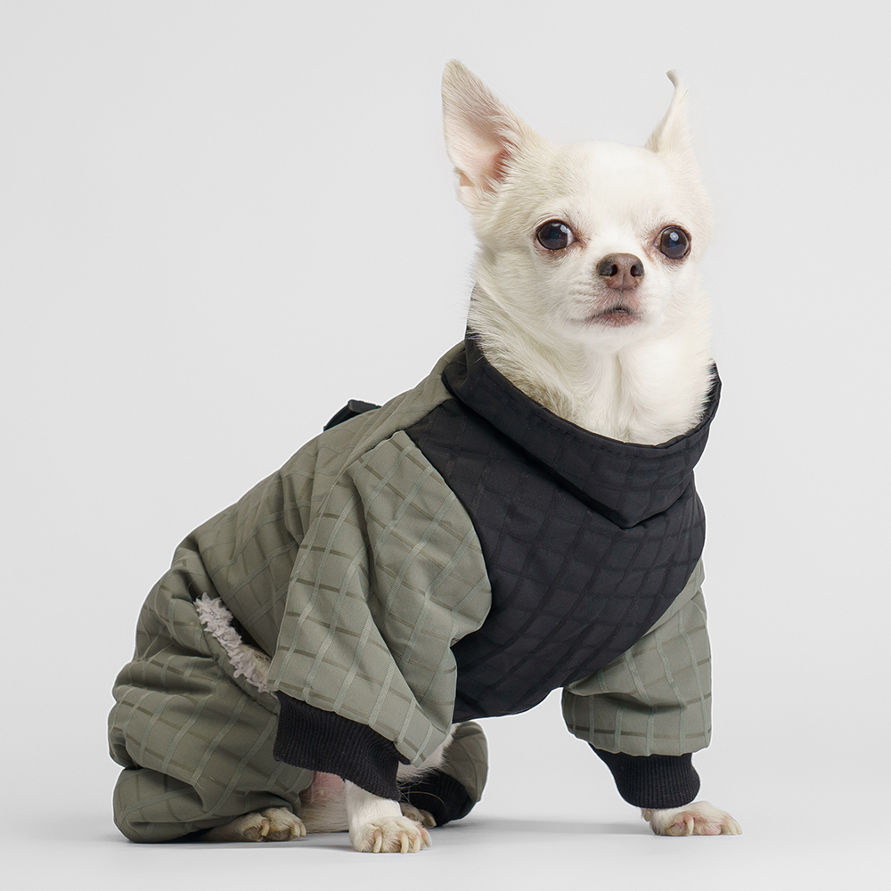 Rurri Комбинезон на замке для собак XS зеленый 1699₽