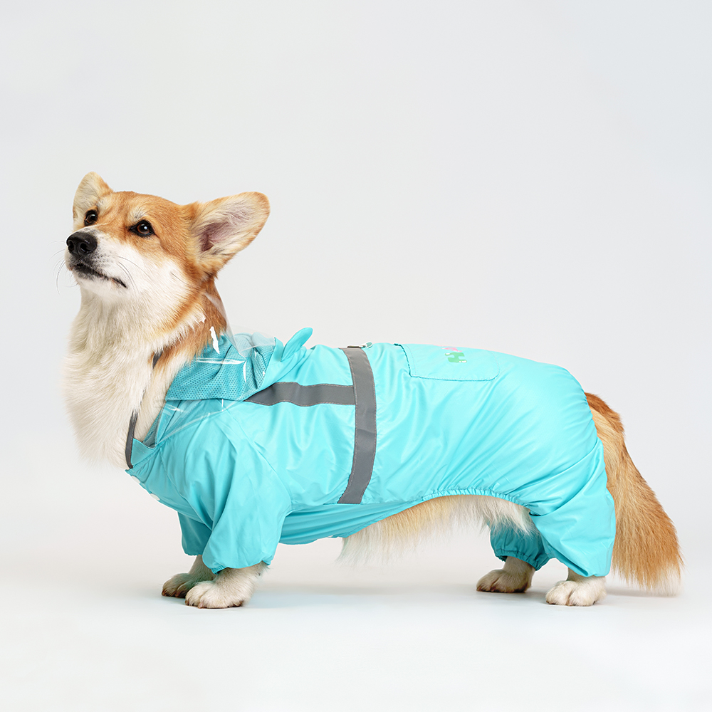 Petmax Дождевик голубой с капюшоном 2XL 1199₽