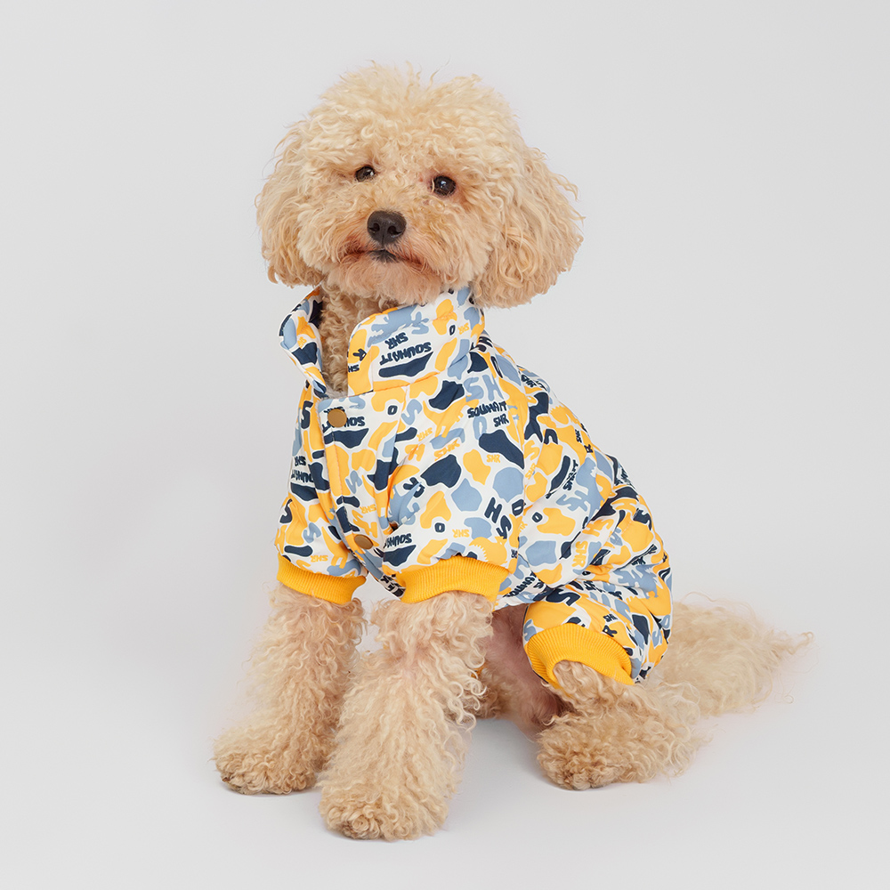 Petmax Комбинезон для собак 3XL серо-желтый мальчик 1299₽