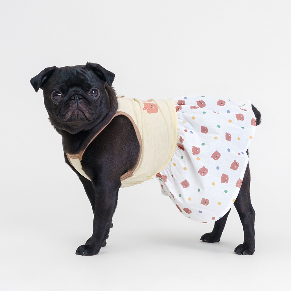 Petmax Платье желтое с мишками L 699₽