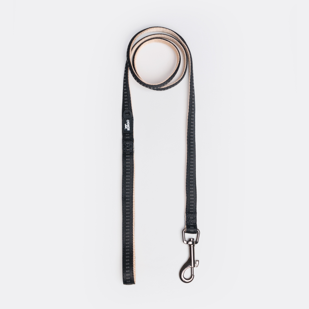 Rungo Поводок Downtown S 12m15mm черный с бежевым 557₽