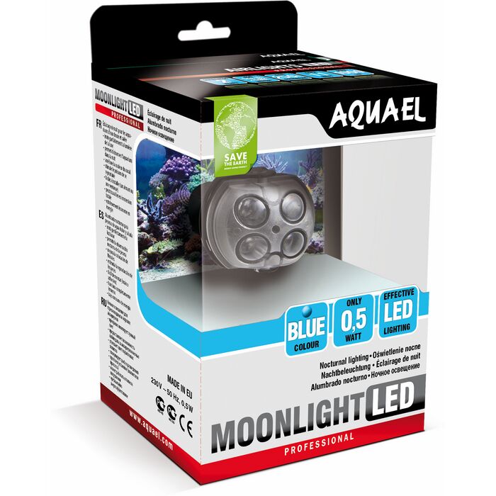 

Aquael Акваэль MOONLIGHT LED Погружная лампа для ночного освещения (4*1Вт)(Акваэль)
