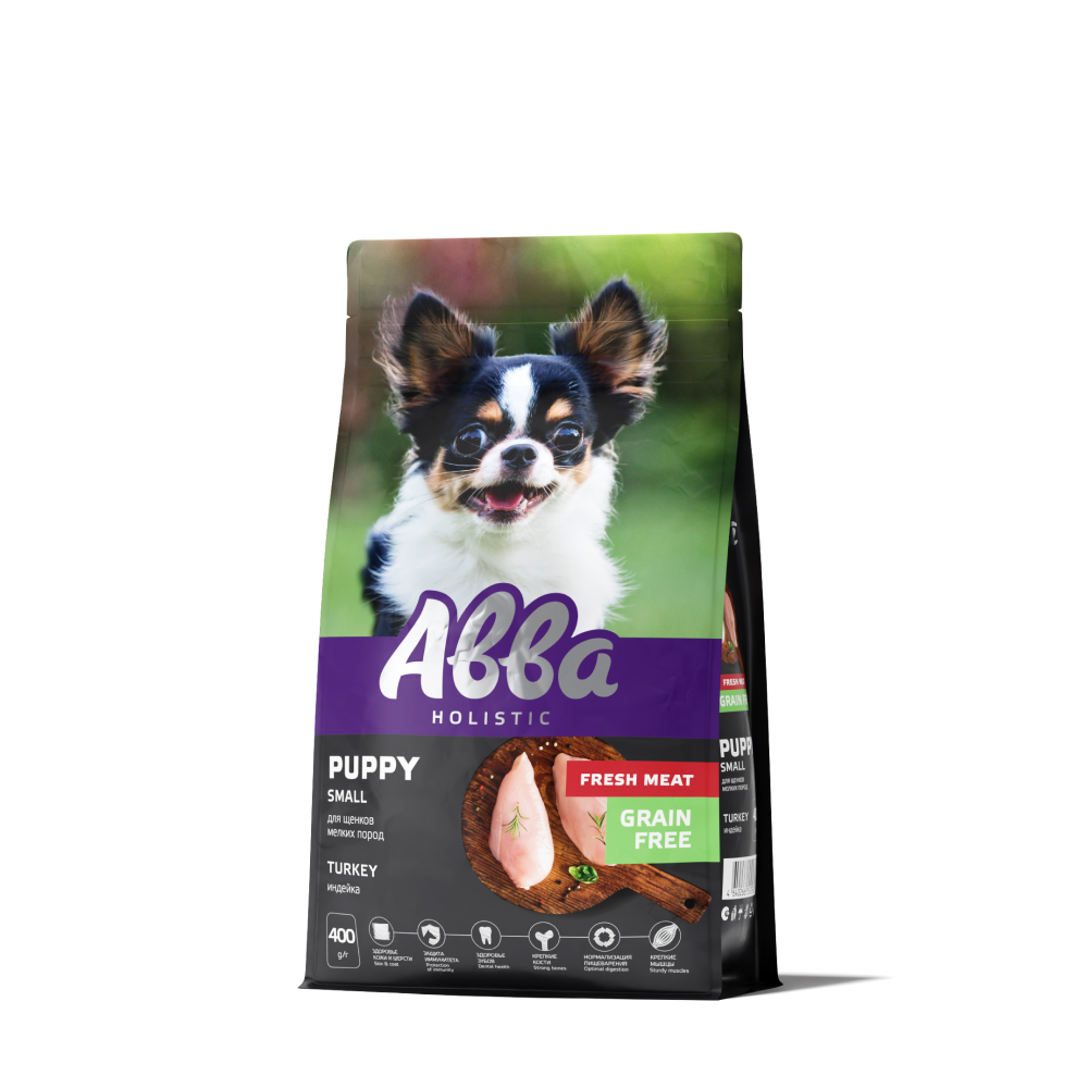 Rungo Puppy Сухой корм на основе свежего мяса для щенков мелких пород с индейкой 400 гр 489₽