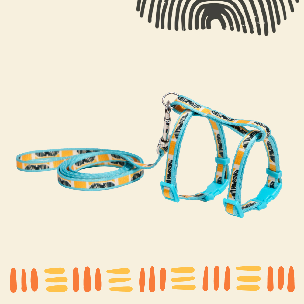 Rurri Комплект шлейкаповодок для кошек Саванна 10мм37см 120см 647₽