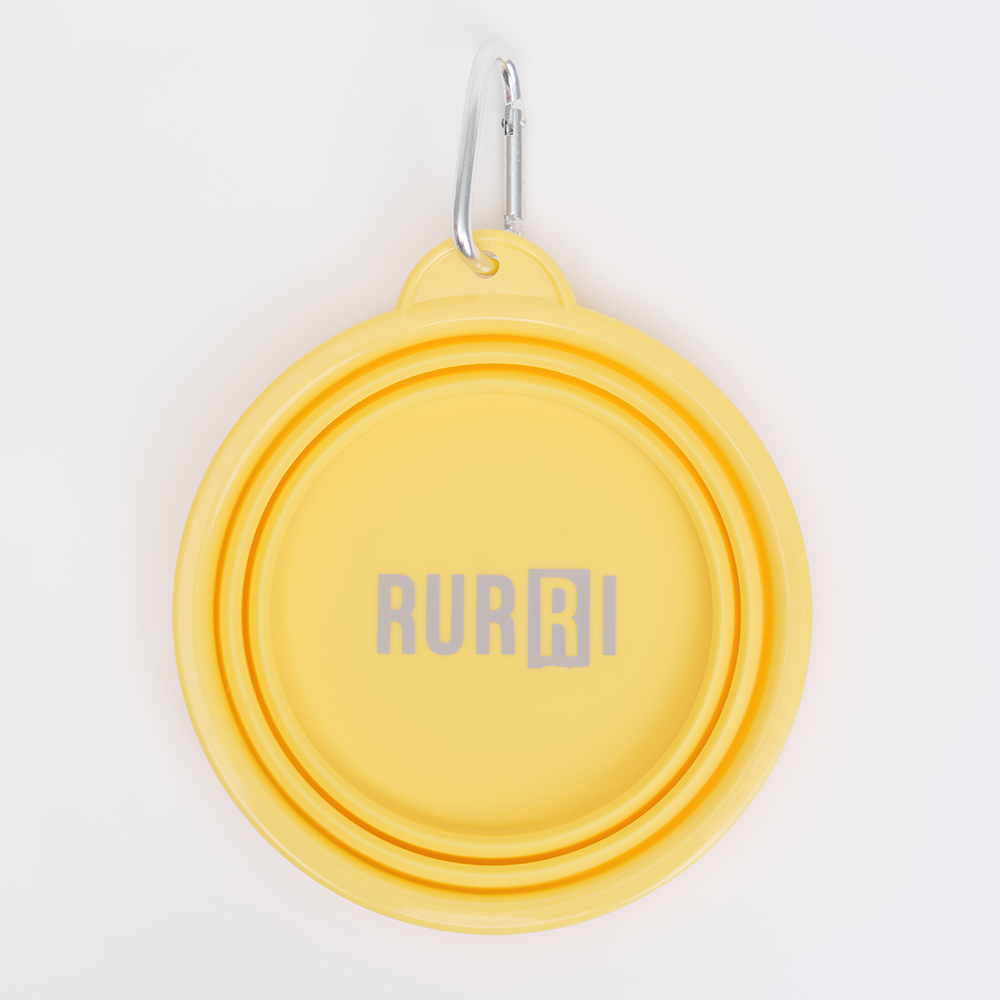 Rurri Миска силиконовая складная для кошек и собак 16х65 см 750 мл желтая 699₽