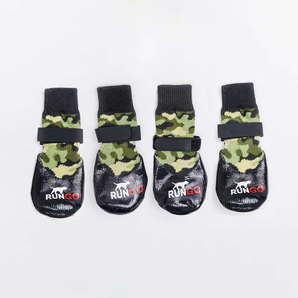 Rungo Носки с прорезиненной подошвой для собак 2XL зеленый камуфляж 999₽