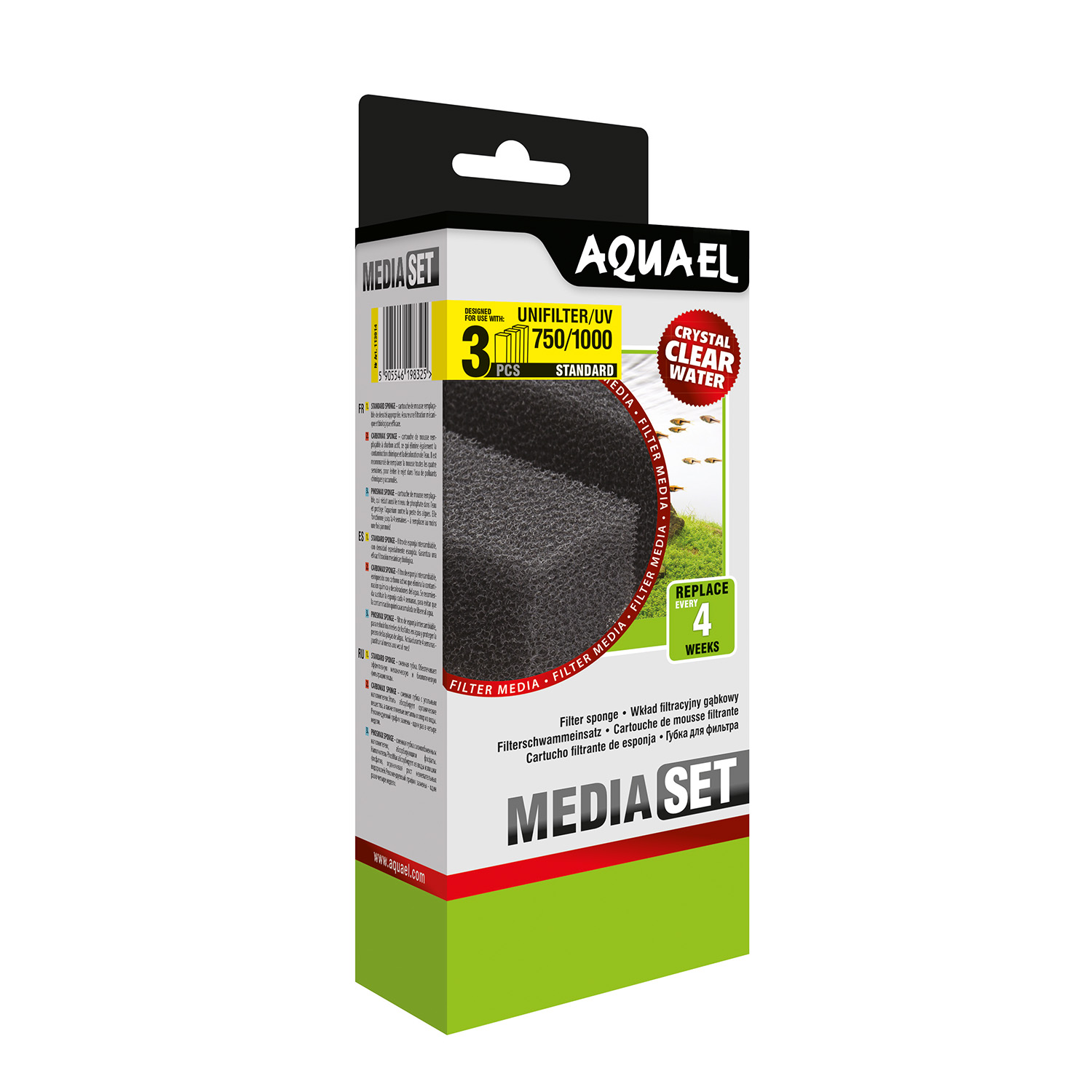 

Aquael Губка для UNI FILTER (UV) -750/1000 комплект из 3-х штук