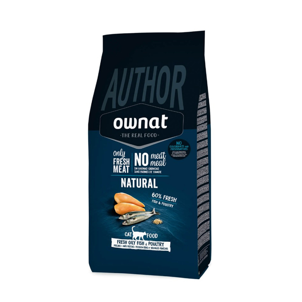 Ownat Author Сухой корм для кошек с жирной рыбой и свежим мясом домашней птицы 15 кг 2699₽