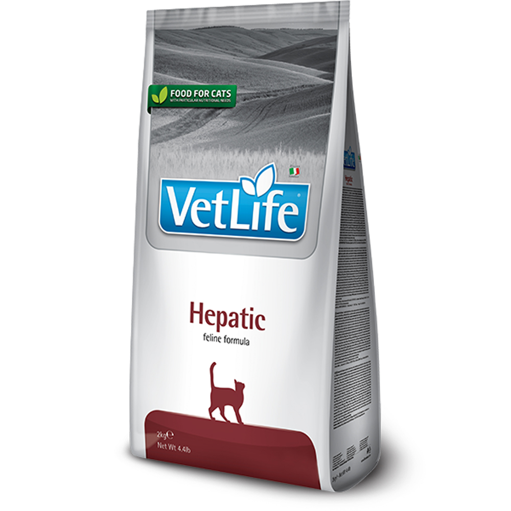 Farmina Vet Life Hepatic Сухой диетический корм для кошек при хронической печеночной недостаточности 2 кг 4077₽