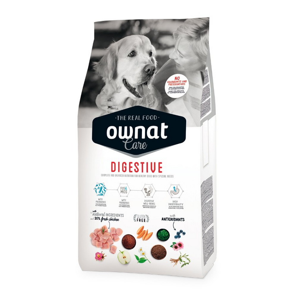 

Ownat Adult Care digestive Сухой корм для собак всех пород с чувствительным пищеварением, с курицей, 3 кг