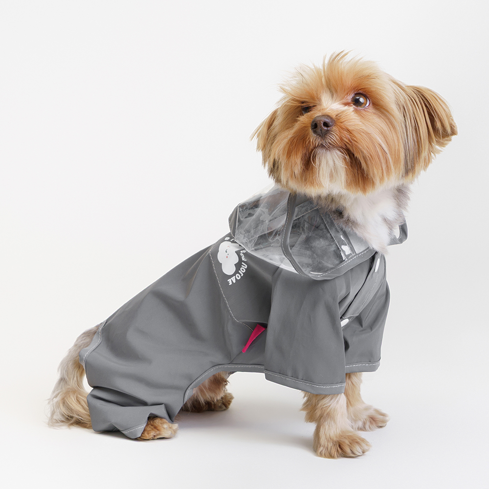 Petmax Дождевик серый с капюшоном 3XL 999₽