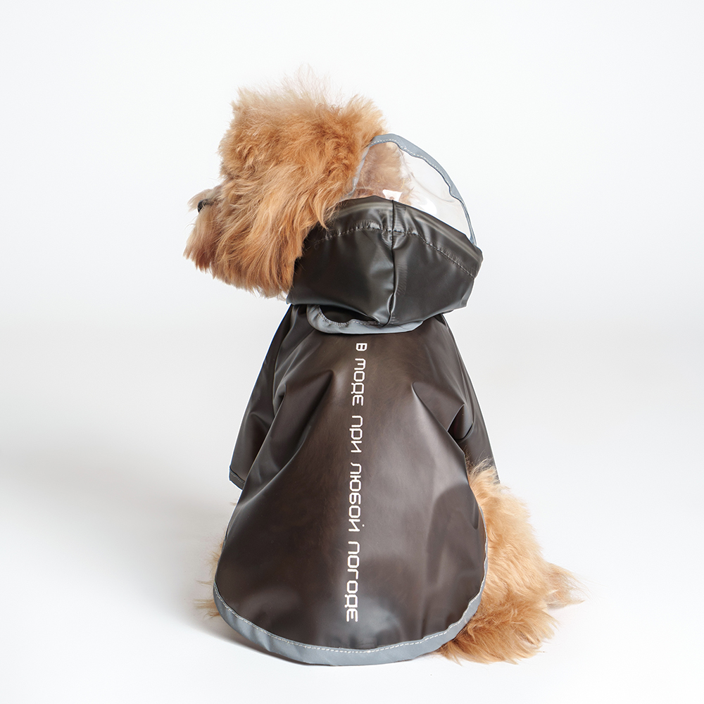 Petmax Дождевик черный с капюшоном M 999₽