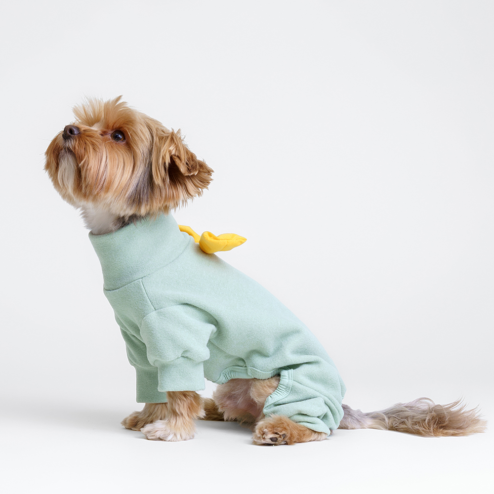 Rurri Костюм флисовый с бантом зеленый S 1099₽