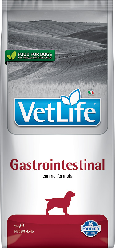 

Farmina Vet Life Gastrointestinal диетический сухой корм для собак, при заболеваниях ЖКТ, с курицей, 2кг