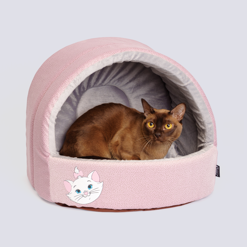 Rurri Дом для кошек и собак Эстрада Кити 44х40х38 см розово-серый 2999₽