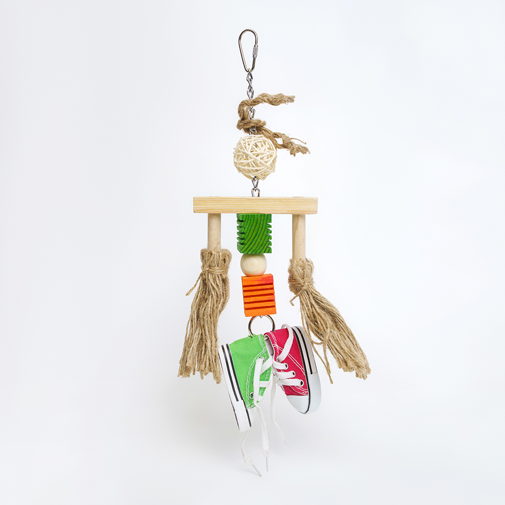 Petmax Игрушка для птиц Разноцветные кеды 22х11см 685₽