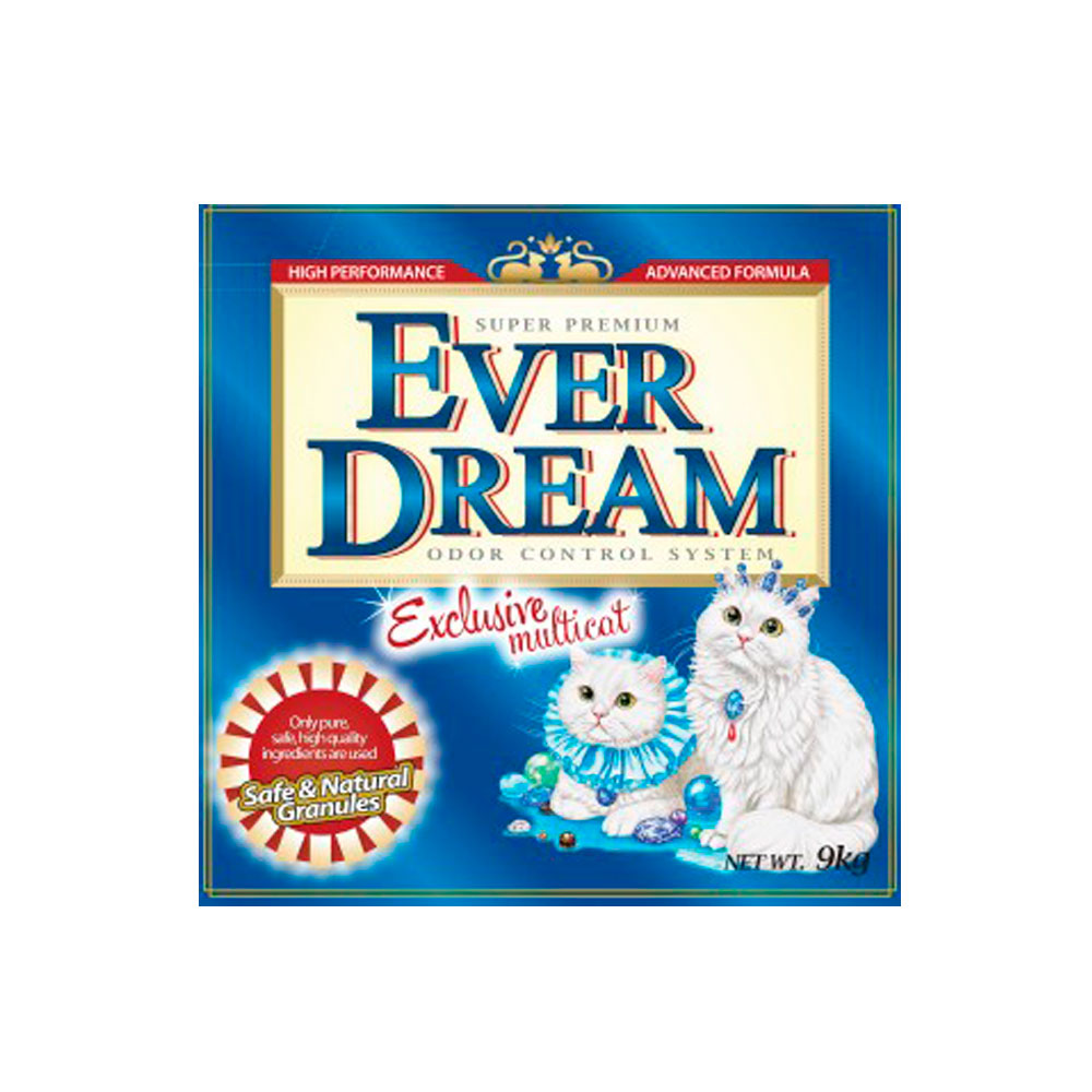 

EVER DREAM Наполнитель комкующийся для кошачьего туалета Exclusive Multica, 10 л (9 кг)