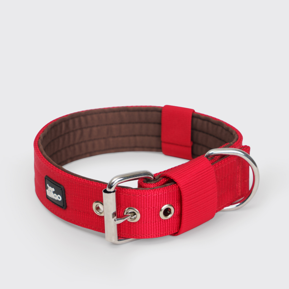 Rungo Ошейник Soft Classic M38mm605cm красный с коричневым 1269₽