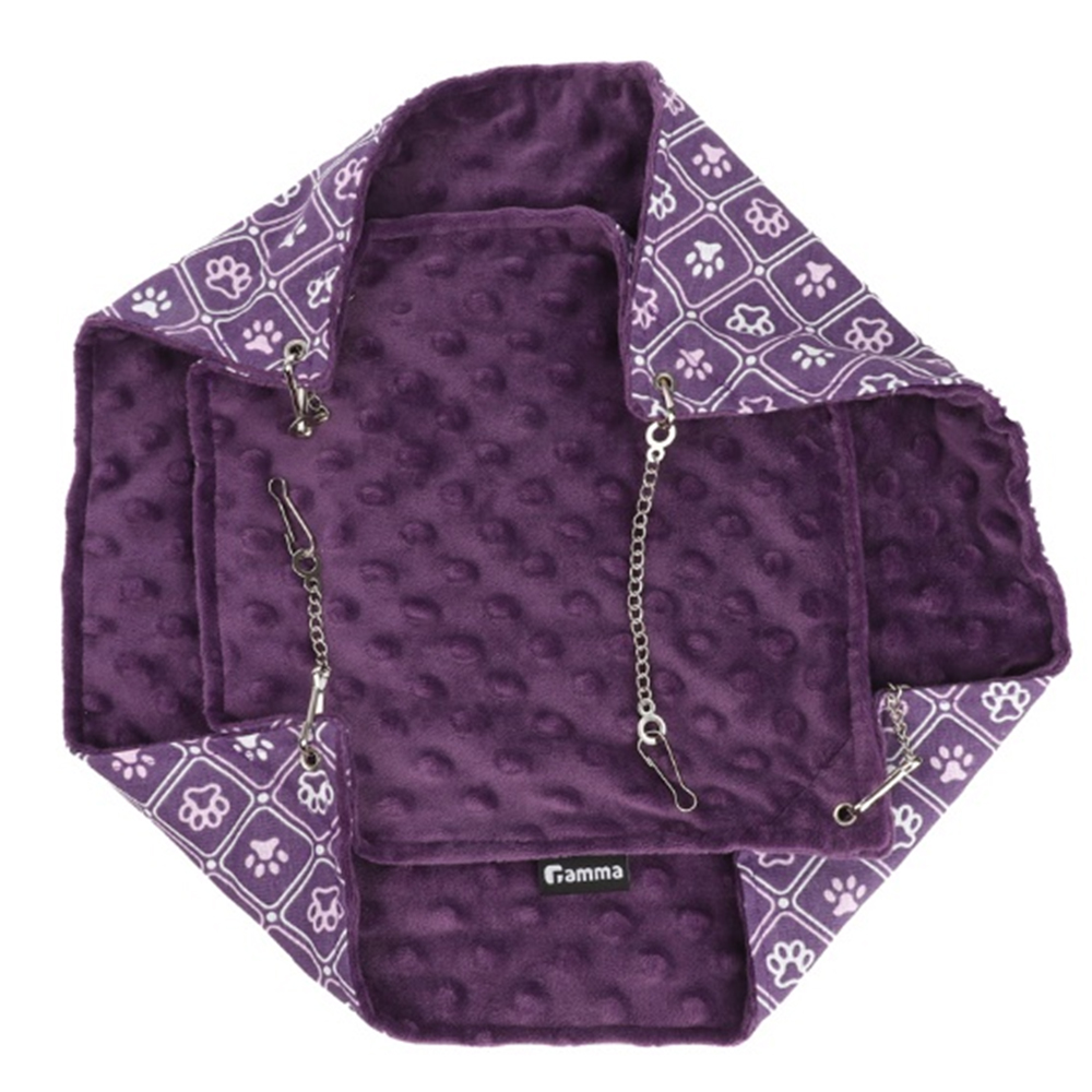 GAMMA Двухъярусный гамак для мелких животных Ежевика 350x230x180 мм фиолетовый 749₽