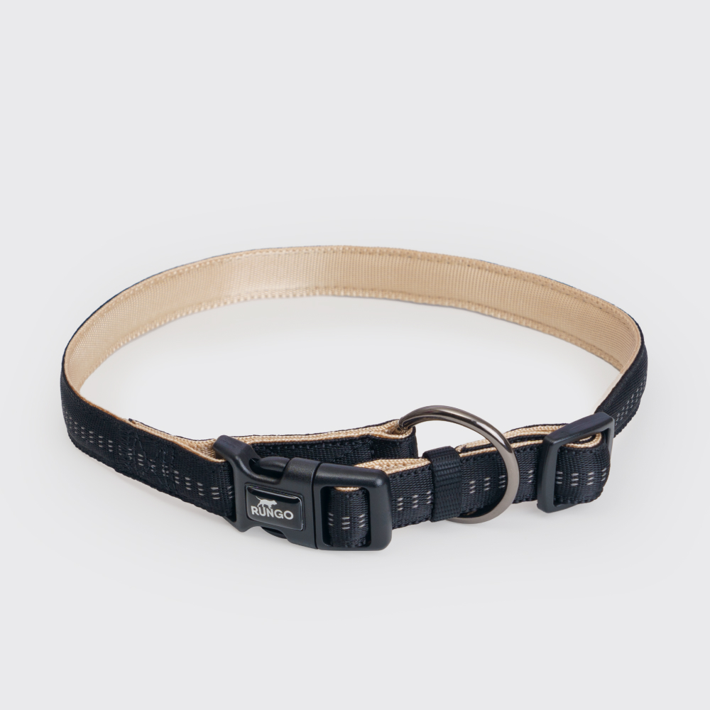 Rungo Ошейник Downtown M-L 3555cm20mm черный с бежевым 399₽