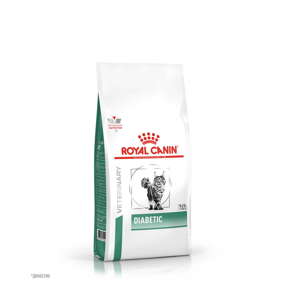 Royal Canin Diabetic Сухой диетический корм для регулирования уровня глюкозы в крови при сахарном диабете у кошек 350 гр 969₽