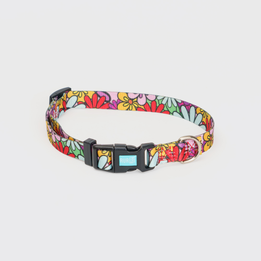 Rurri Ошейник Flower Power 10mm//22-35сm