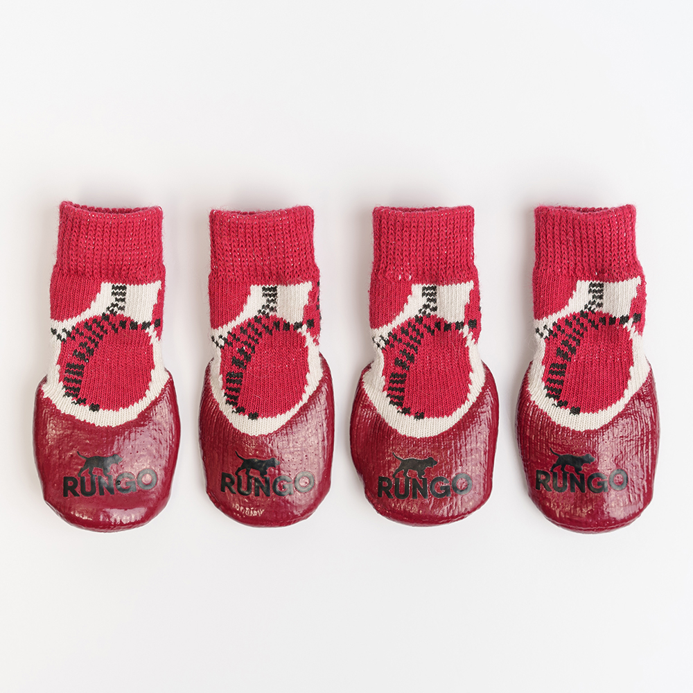 Rungo Носки с прорезиненной подошвой для собак 3XL красный 1199₽