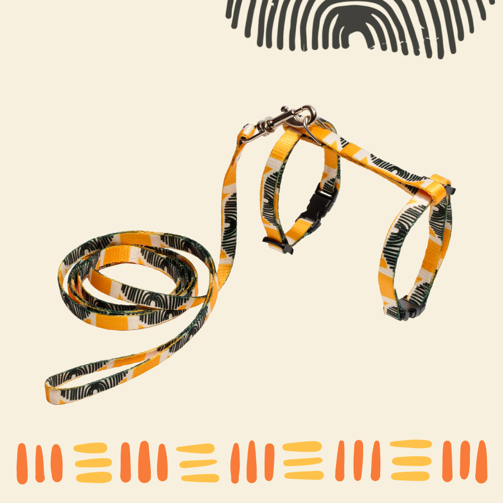 Rurri Комплект шлейкаповодок для кошек Саванна 8мм32см 120см 599₽