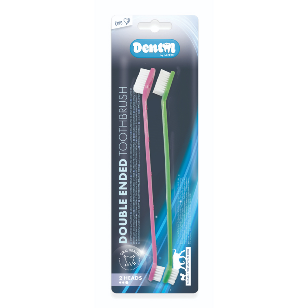M-PETS Набор зубных двухсторонних щеток для собак 2 щетки 269₽
