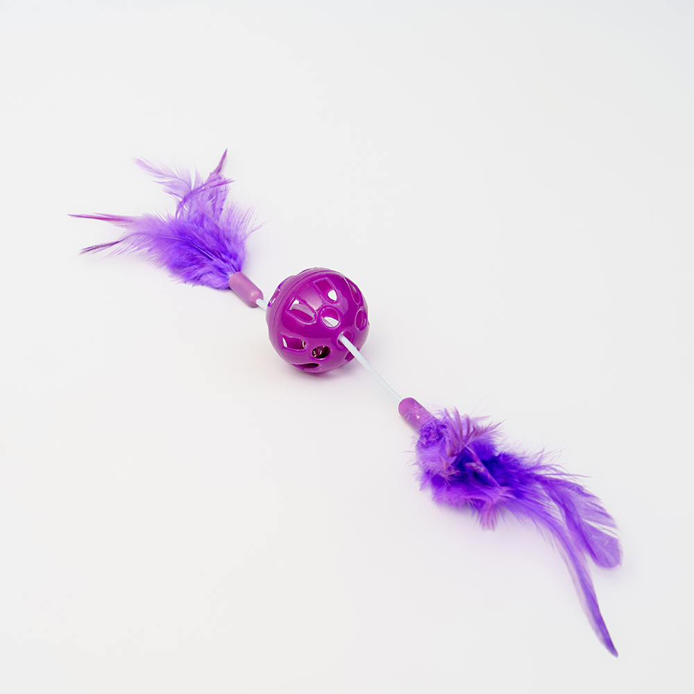 Petmax Игрушка для кошек Мячики с перьями 99₽