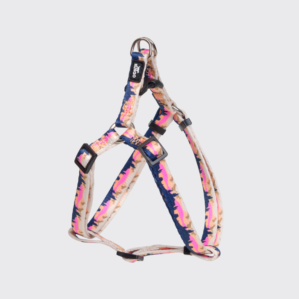 Rungo Шлейка нейлоновая для кошек и собак Step-in объем груди 33-465 см ширина ремешка 1 см горный розовый 469₽