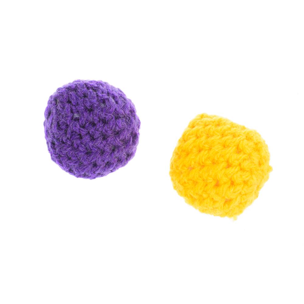 

Pet Hobby Игрушка для кошек Мячик вязаный 5 см (2 шт)
