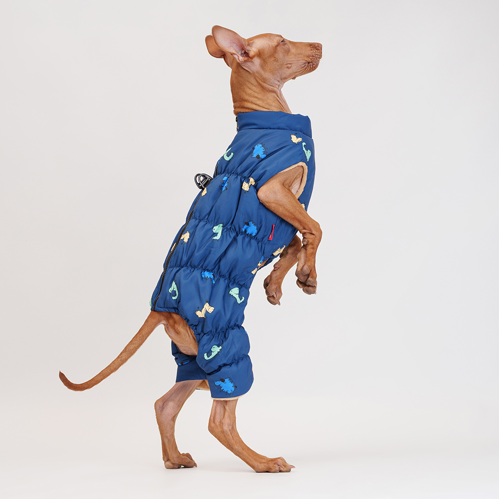 Petmax Комбинезон на замке для собак XL синий 1499₽