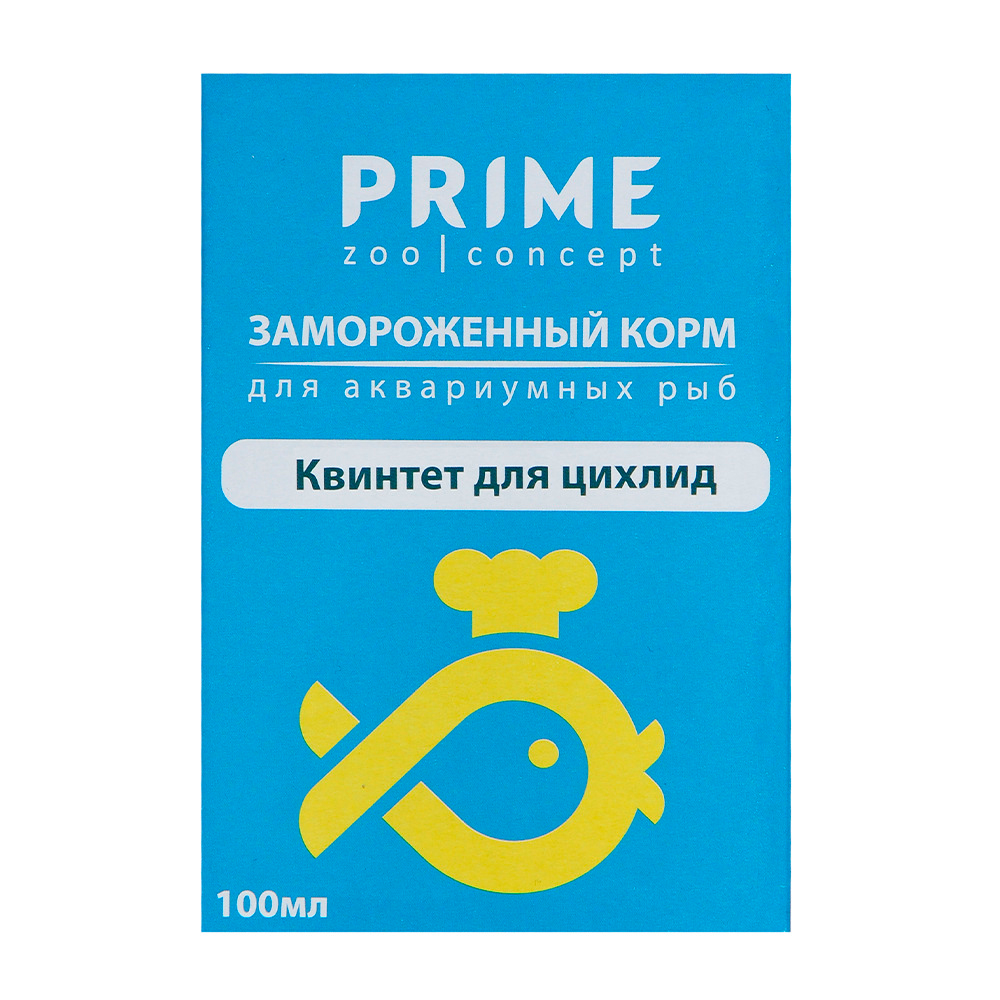

Prime Корм замороженный в блистере для цихлид Квинтет, 100 мл