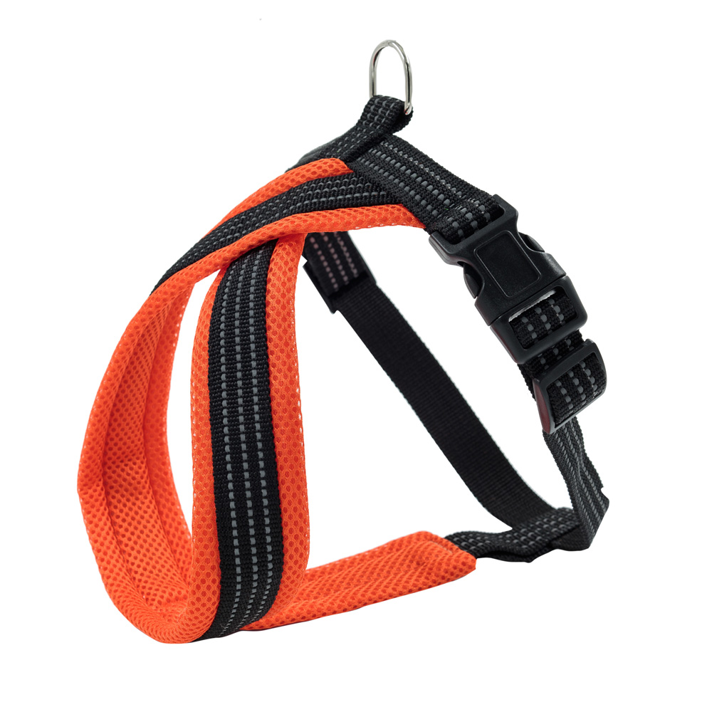 Каскад Шлейка нейлон Х-образная с мягкой подкладкой 20мм х 40см х 4455см оранжевая 795₽