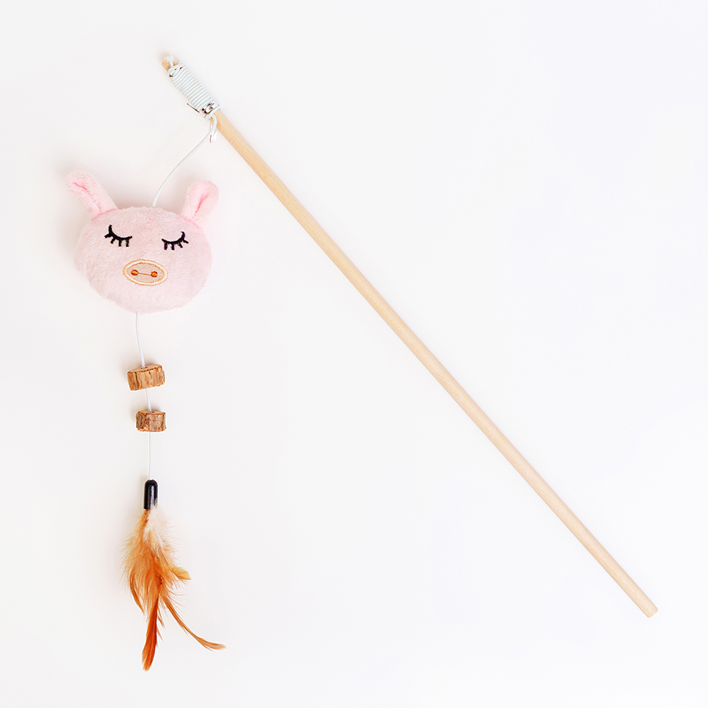 Petmax Игрушка для кошек Дразнилка Свинка с мататаби 299₽