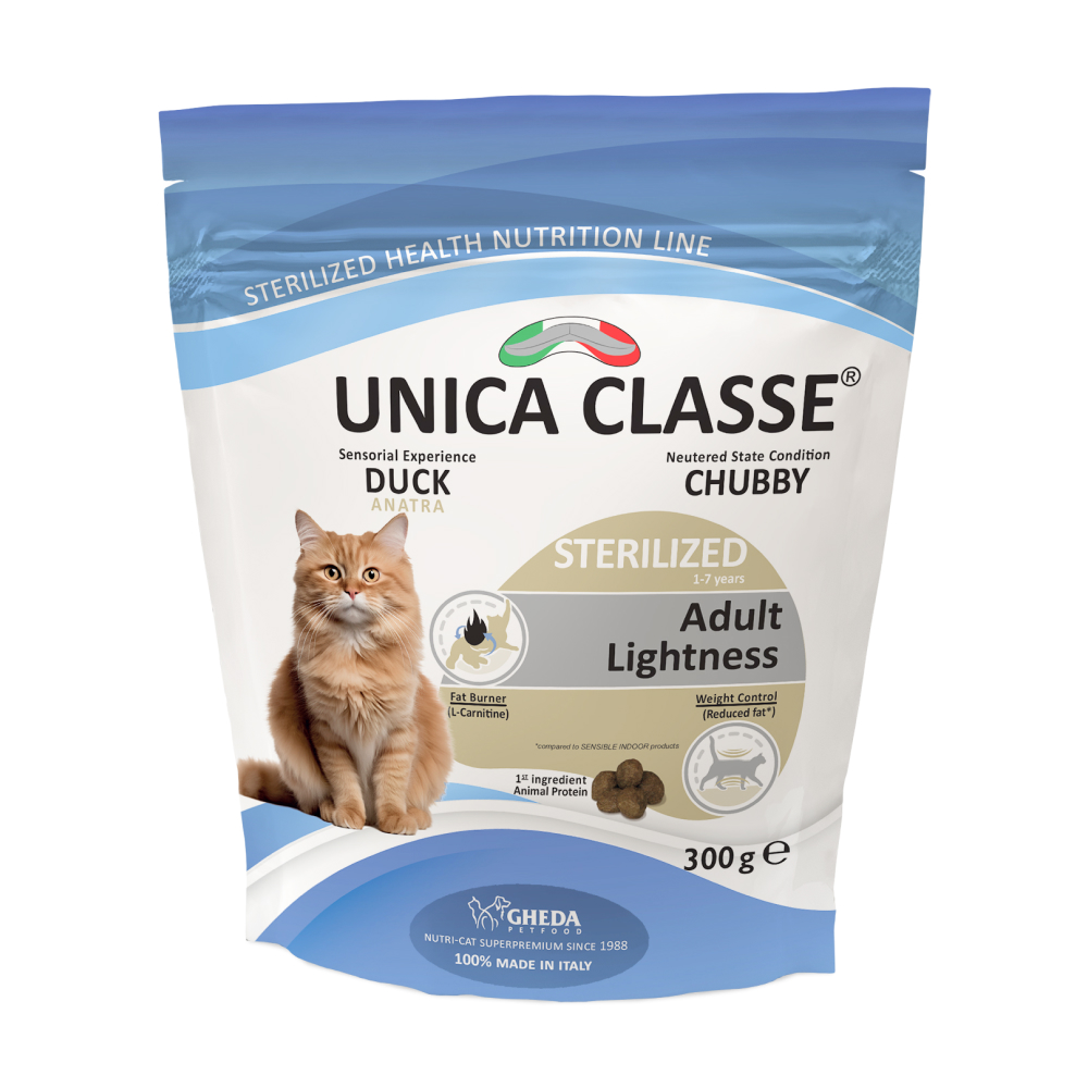 UNICA Classe Adult Sterilized Lightness Сухой корм для стерилизованных кошек, с уткой, 300 гр.