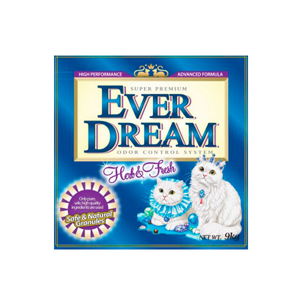 

EVER DREAM Наполнитель комкующийся для кошачьего туалета Herb and Fresh, 10 л (9 кг)