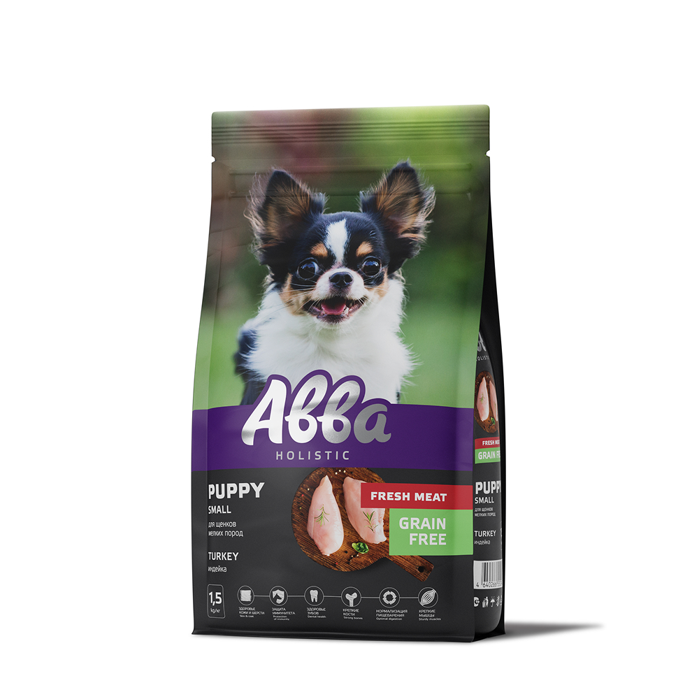 Rungo Puppy Сухой корм на основе свежего мяса для щенков мелких пород с индейкой 15 кг 1559₽