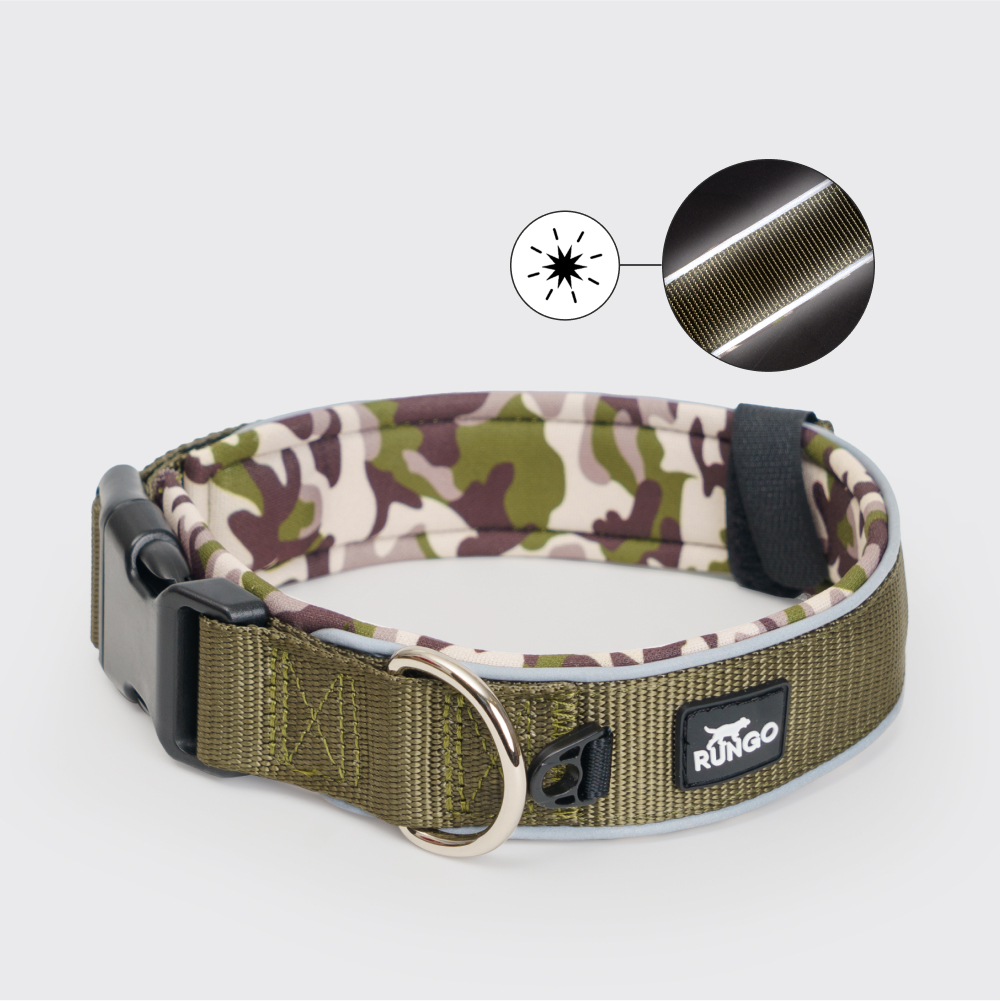 Rungo Ошейник Extreme XS 16mm23mm30-33cm зеленый камуфляж 537₽