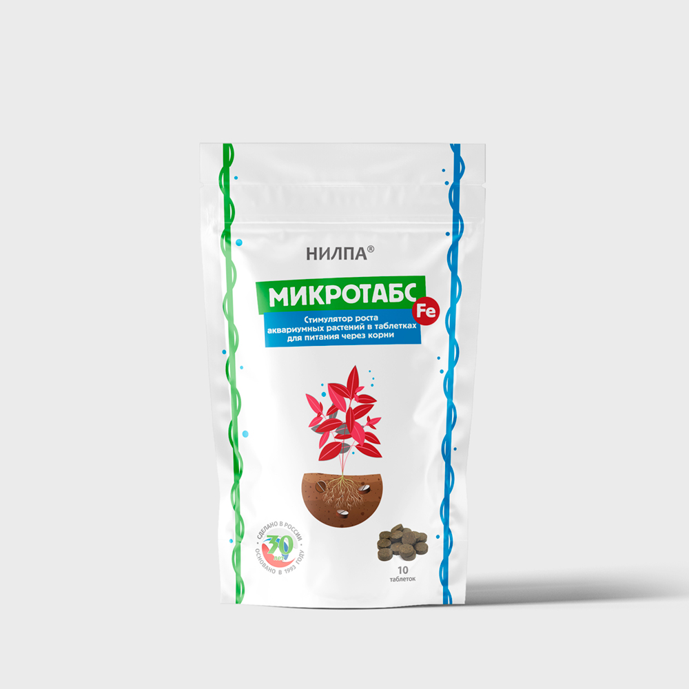 НИЛПА Микротабс-Железо Стимулятор роста аквариумных краснолистных растений 10 таблеток 137₽