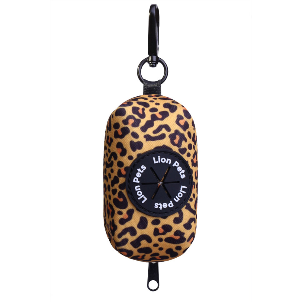 LIONPETS Сумочка диспенсер для уборки за животным LPD-100-2 Жёлтый гепард 855 см 615₽