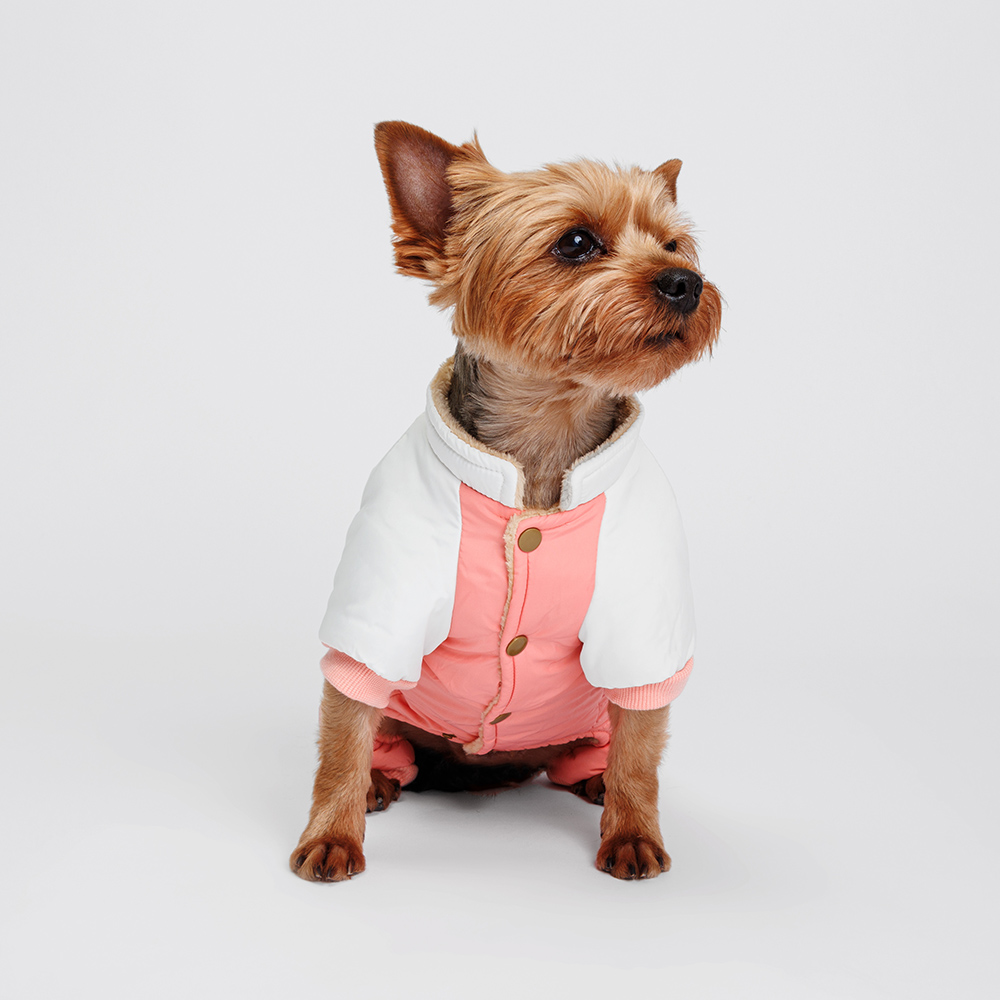 Petmax Комбинезон для собак S розово-серый девочка 1299₽