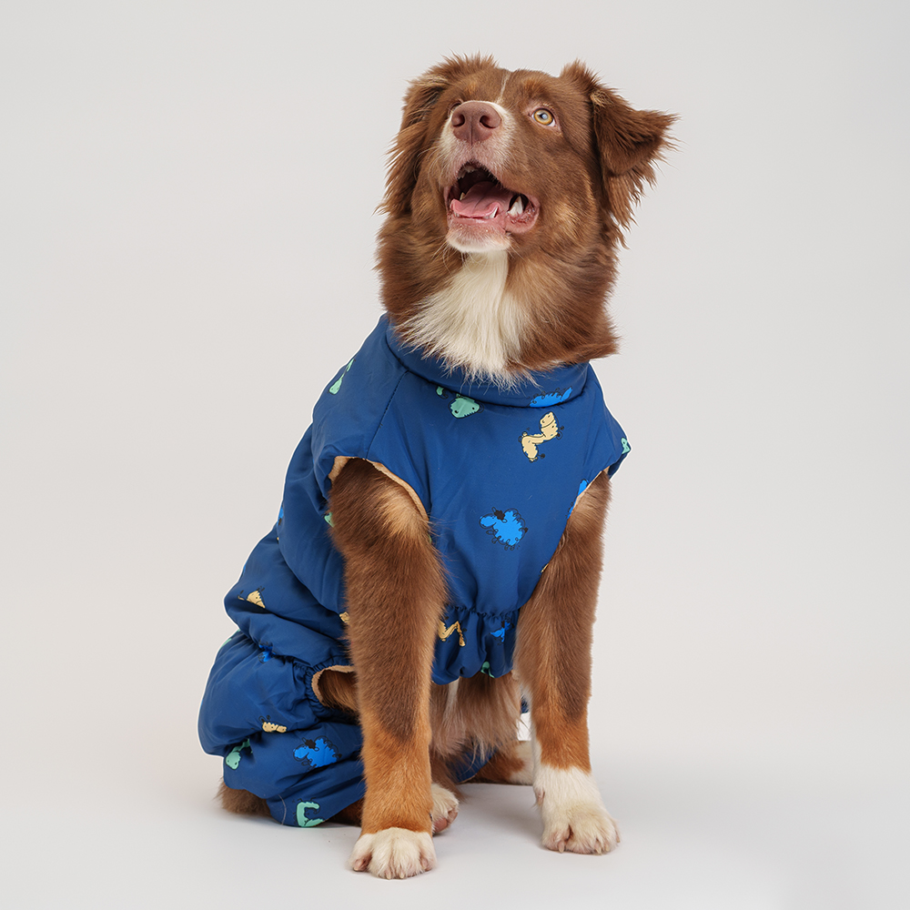 Petmax Комбинезон на замке для собак 4XL синий 1499₽