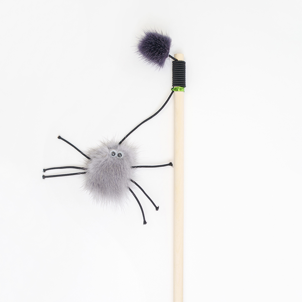 Pet Hobby Игрушка-дразнилка для кошек Паук игрушка 4 см палка 50 см общая длина 79 см 239₽