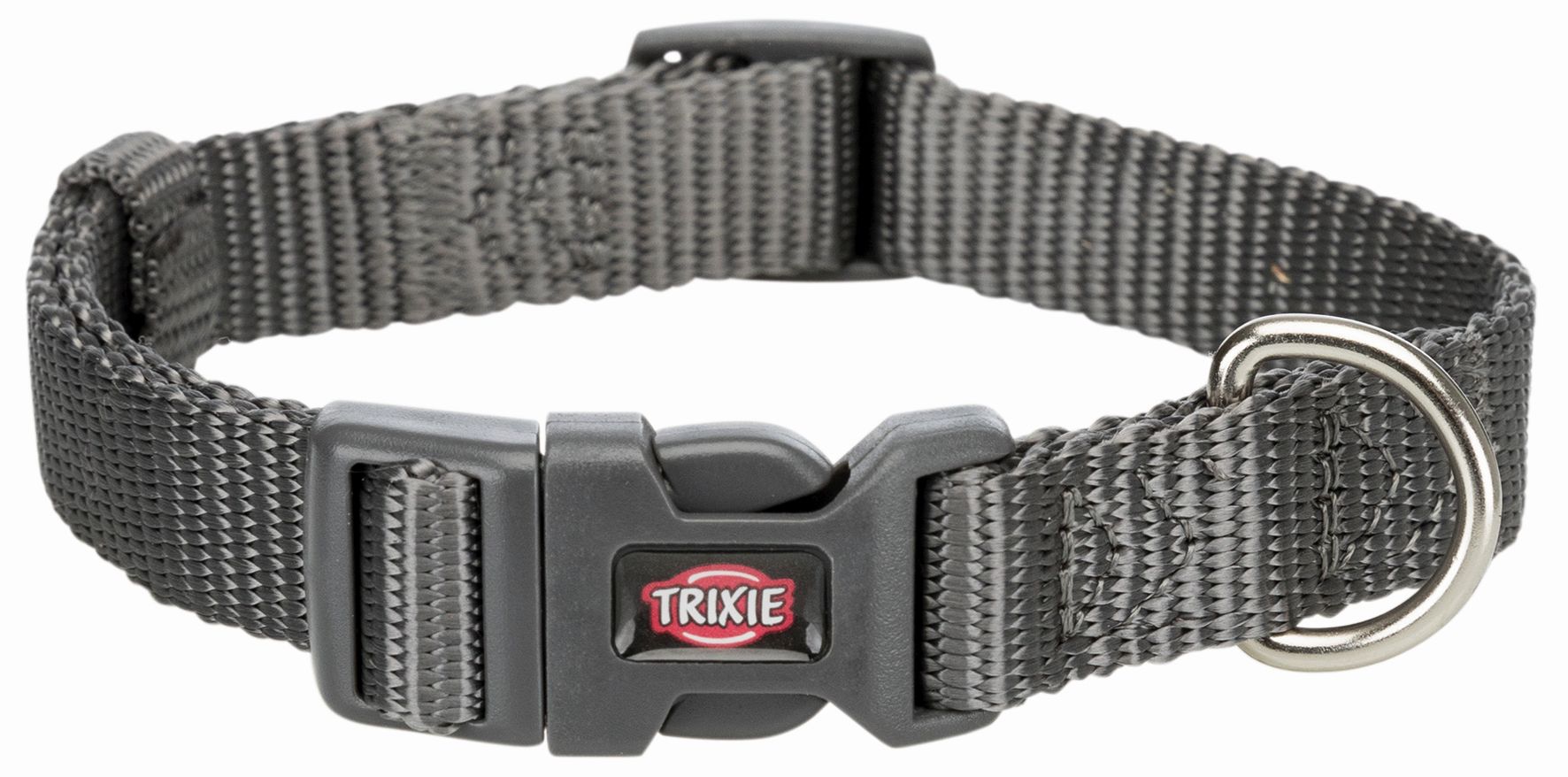 

Trixie Ошейник для собак кожаный Premium, обхват шеи 15-25 см, ширина 1 см, графитовый