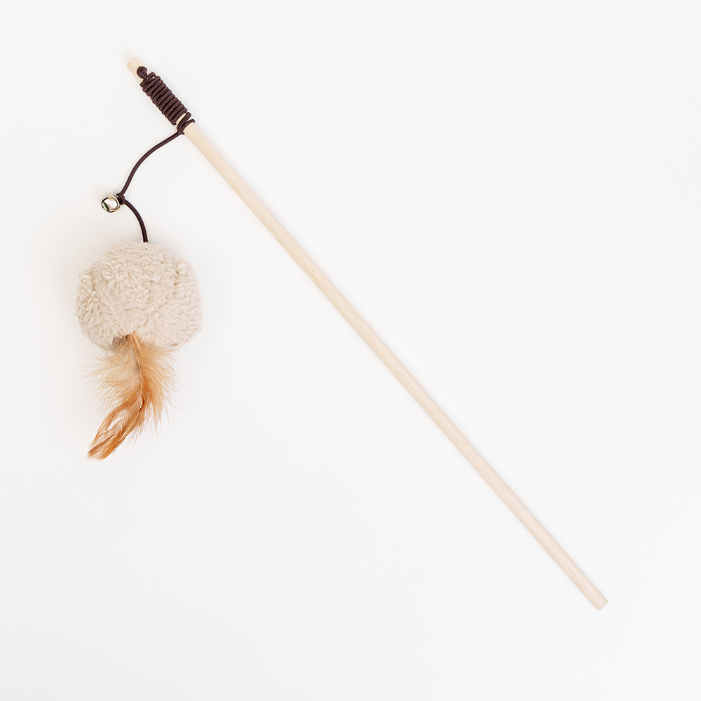 Petmax Игрушка для кошек Дразнилка с мячиком с перьями 179₽