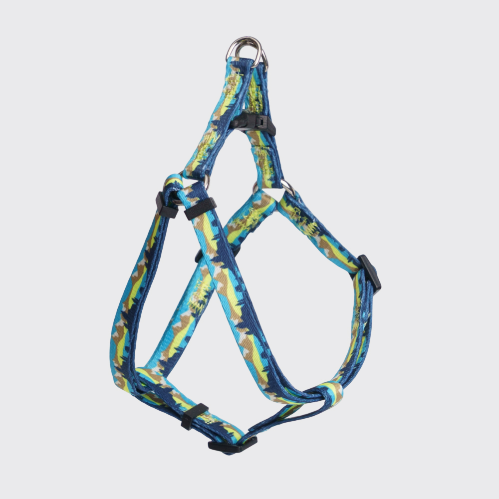 Rungo Шлейка нейлоновая для кошек и собак Step-in объем груди 33-465см ширина ремешка 1 см горный голубой 469₽