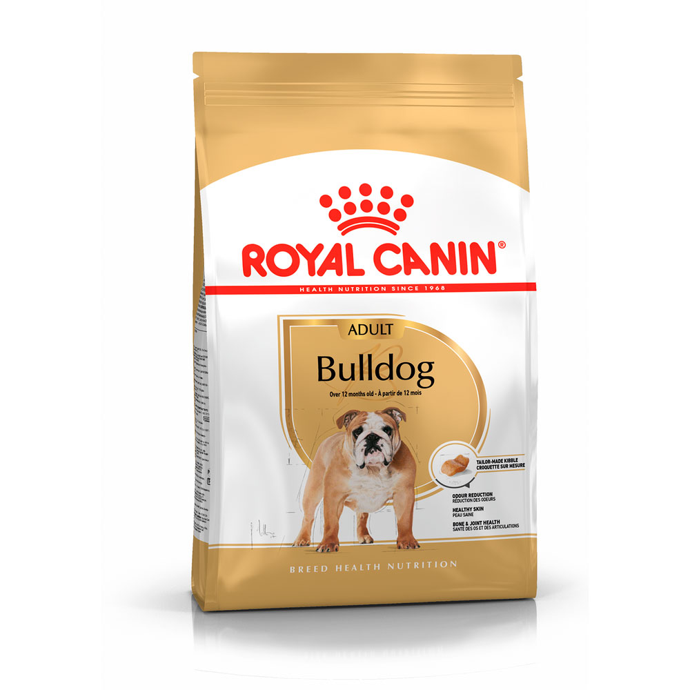 

Royal Canin Bulldog Adult Сухой корм для собак породы английский бульдог старше 12 месяцев, 12 кг