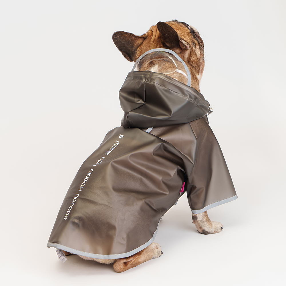 Petmax Дождевик черный с капюшоном French4 1099₽